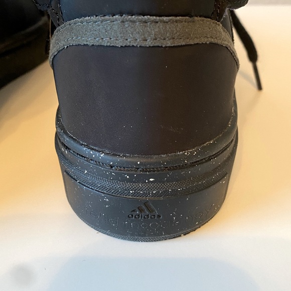 NIB STELLA MCCARTNEY ADIDAS Asimina Black High Top Sneakers SZ 9.5 - Picture 6 of 12